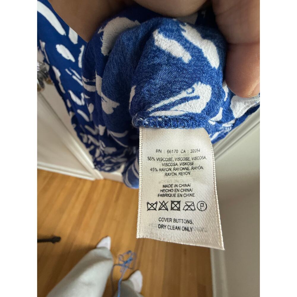 Maeve Anthropologie Caravane Drop Waist Dress | Blue & White | Size M | EUC - Picture 4 of 6